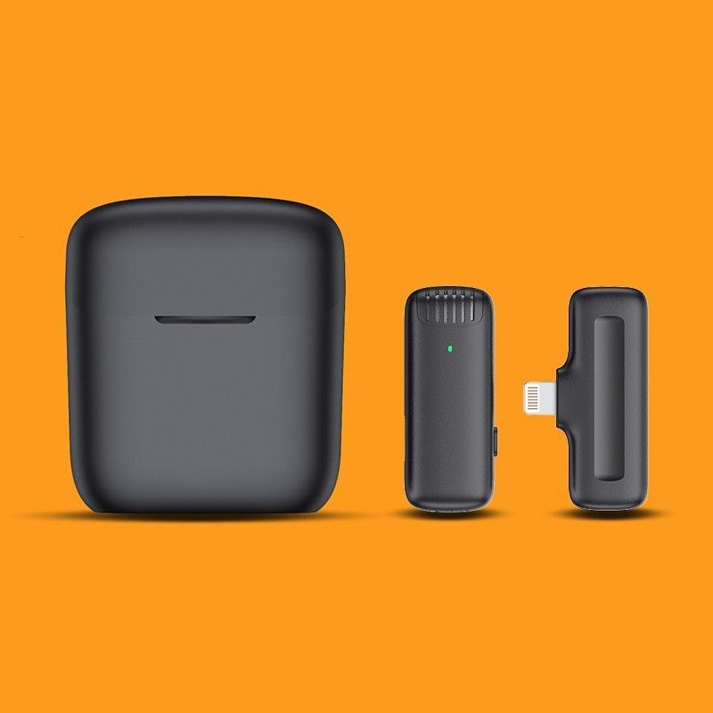 Yeni K8K9 Kablosuz Yaka Bluetooth Açık Hava Canlı Kayıt Gürültü Azaltma Mini Mikrofon_voghion.com