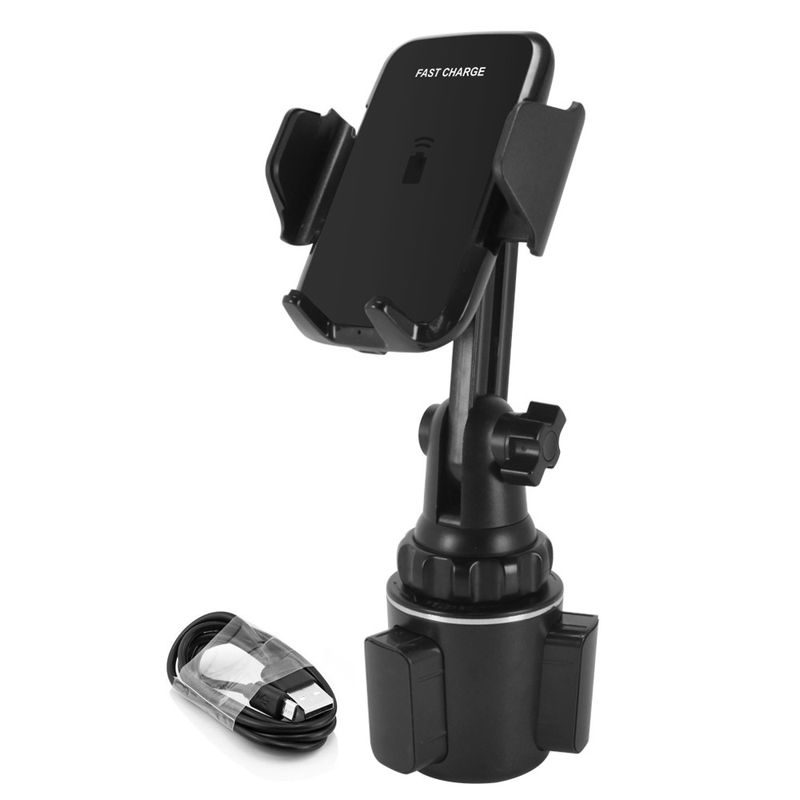 Drahtloses Laden Handyhalter Auto 15W drahtloses Laden Handyclip Auto Wasserbecherhalter drahtlose Ladehalterung XK_voghion.com