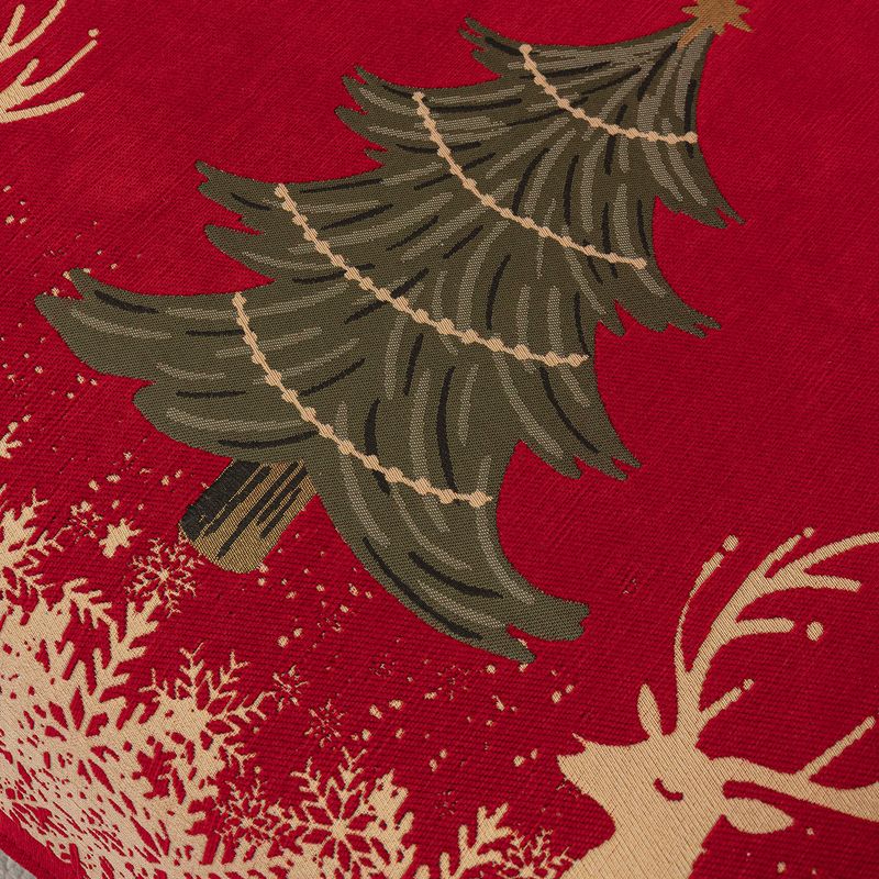 Chenier Sofa Cushion, Universal In All Seasons, Non-slip Sofa Cover, Red Festive Christmas Wind, Straight Row Sofa Cushion_voghion.com