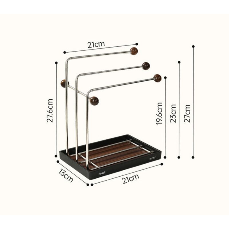 Vintage Style Cloth Drying Creative High-Value Towel Holder Kitchen Sink Countertop Household Storage Rack_voghion.com