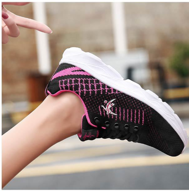 Merk Super Lichtgewicht 2024 Lente Nieuwe Ademende Hardloopschoenen voor dames Zachte elastische schokabsorberende sportschoenen_voghion.com