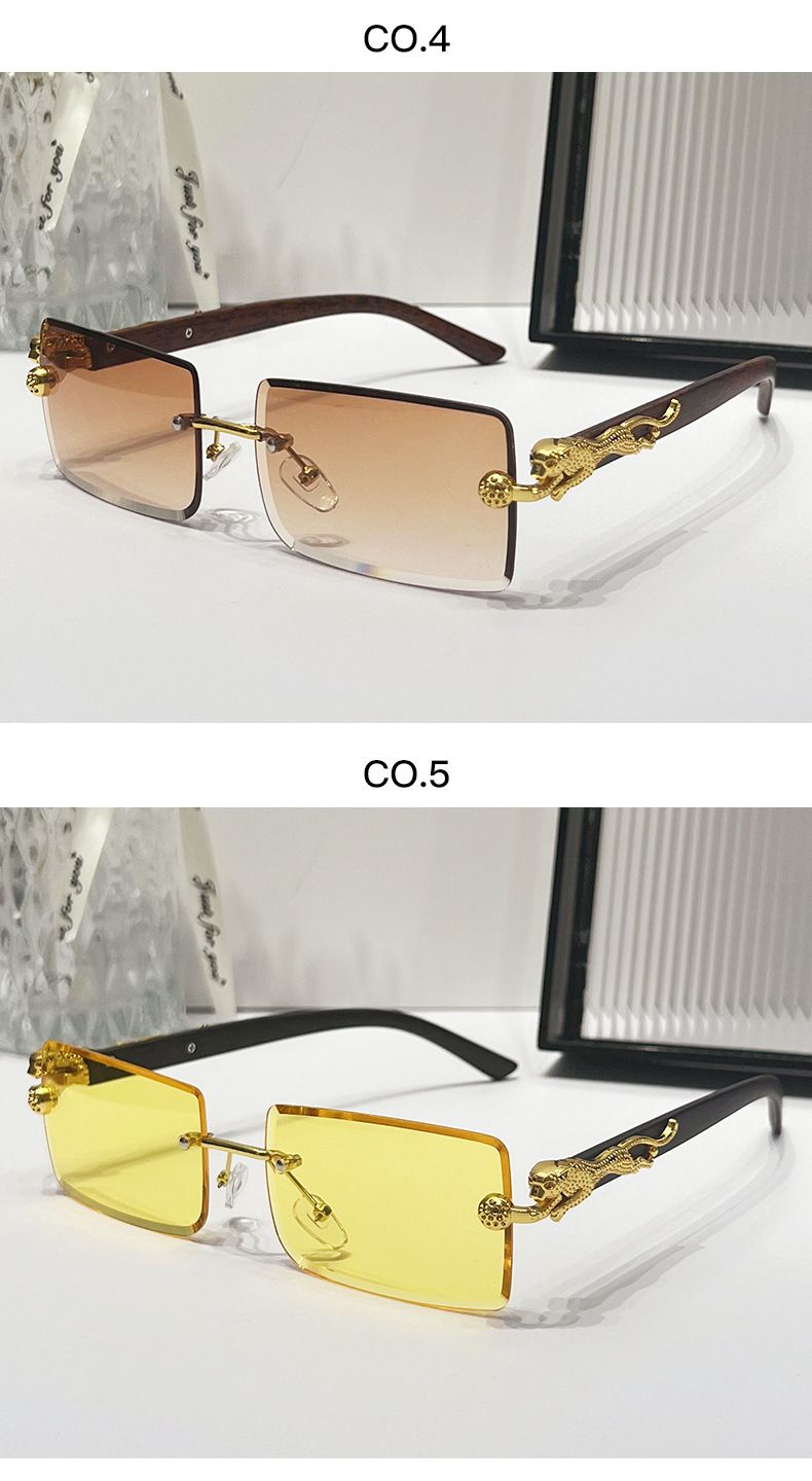 VOOTHOST Nuovi occhiali da sole colorati alla moda per uomo e donna, occhiali da sole rettangolari sfumati, occhiali da sole da esterno UV400, occhiali da sole F0290_voghion.com