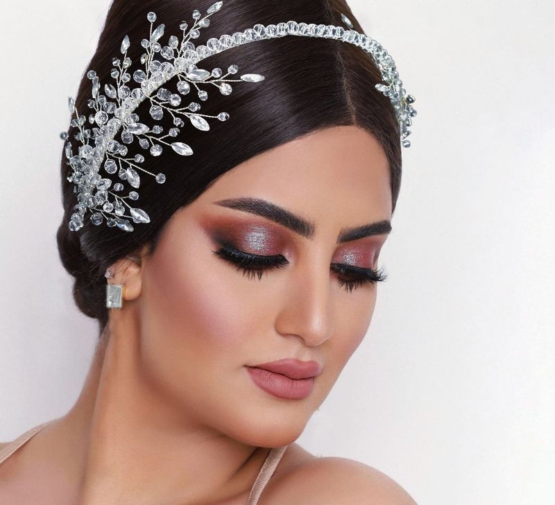 Copricapi da sposa, cerchietti con perline di cristallo pressate, cerchietti con strass fatti a mano, corone per capelli, accessori per capelli da abito_voghion.com