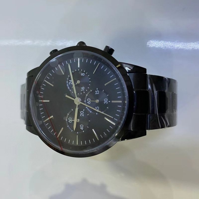 Orologio da polso da uomo e da donna Wellington W con cronografo a sei lancette, al quarzo, con cinturino in acciaio e cinturino in pelle, quadrato_voghion.com