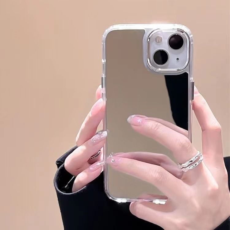 Koude Wind Geschikt Voor Telefoon IPhone 15Promax Case Mirror 14Pro Plated 13 Premium 12/16_voghion.com