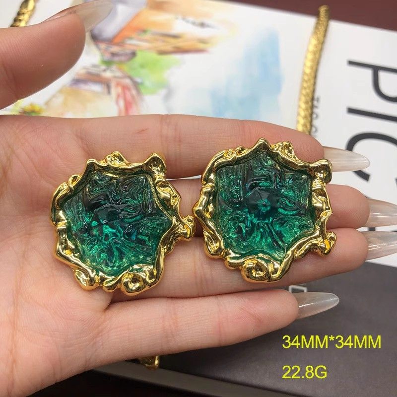 Vintage Necklace, Earring Set, High-end And Exquisite, Hot Selling Accessories, Purple Lava Jelly, Copper, Sweater_voghion.com