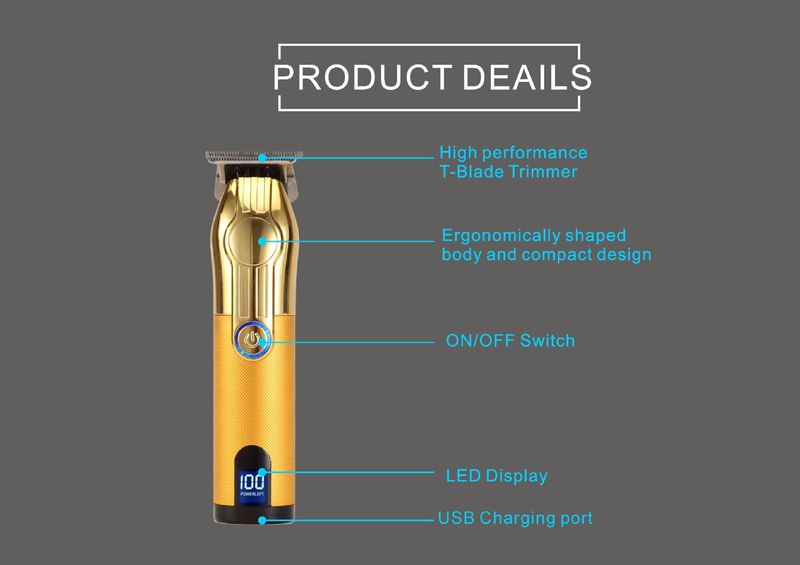 Νέα επαναφορτιζόμενη κουρευτική μηχανή LCD USB για οικιακή χάραξη κεφαλής λαδιού, ηλεκτρικά ψαλίδια ώθησης, ηλεκτρικό ξυράφι fader_voghion.com