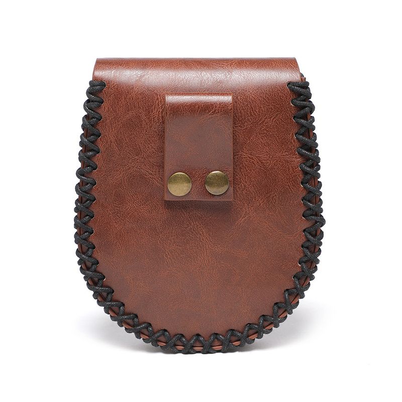 Viking Style Medieval Leather Coin Pouch – Retro Embossed Knight Belt Bag, Vintage Waist Bag for Cosplay and Outdoor Use_voghion.com