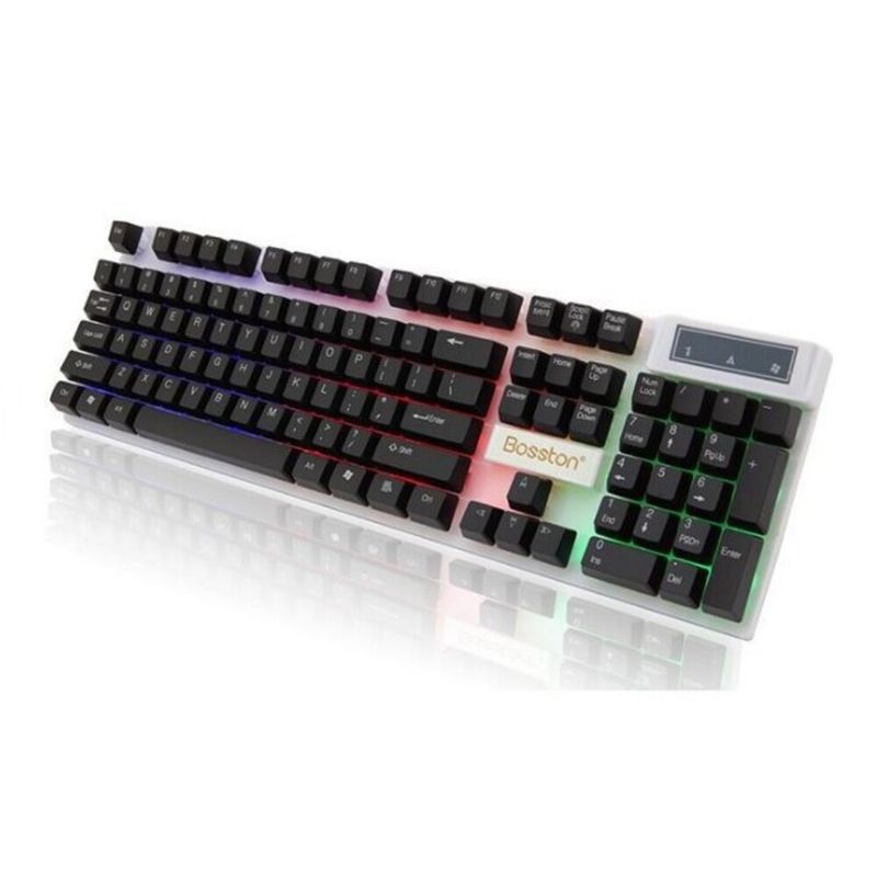 Gaming Mechanical With Floating Light Effect, Wired USB Keyboard For PC, Internet Cafe_voghion.com