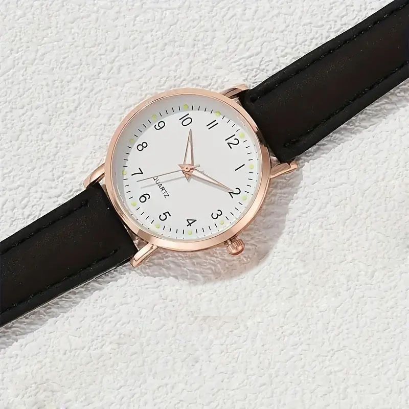 Children's Watches Students' Fashion Luminous Pointer Watch Small Fresh Matte Leather Casual Watch Simple Digital Quartz Watch_voghion.com