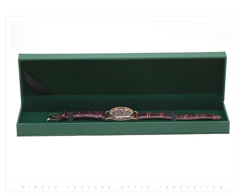 Auerkëscht Auerkëscht aus PU-Leder Clamshell Auerkëscht Eidel Këscht Bijouauer-Opbewahrungskëscht Bijouauer-Verpackung_voghion.com
