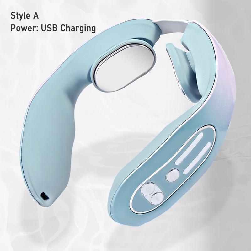 1 pz massaggiatore cervicale portatile per la colonna vertebrale, protezione per il collo e la spalla, impacco caldo elettrico per il collo, strumento per la colonna vertebrale cervicale YSXX_voghion.com