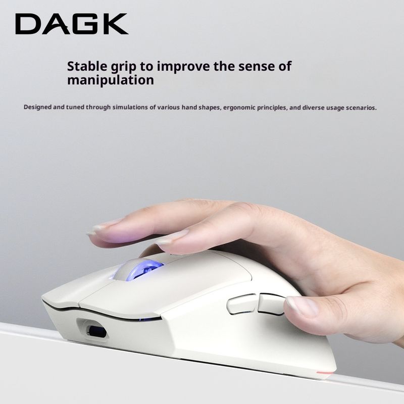 Digitex Digitex DAGK X3 Dual-Mode Wireless Office Bluetooth Lightweight Magnetic Charging Gaming Mouse 1600DPI_voghion.com