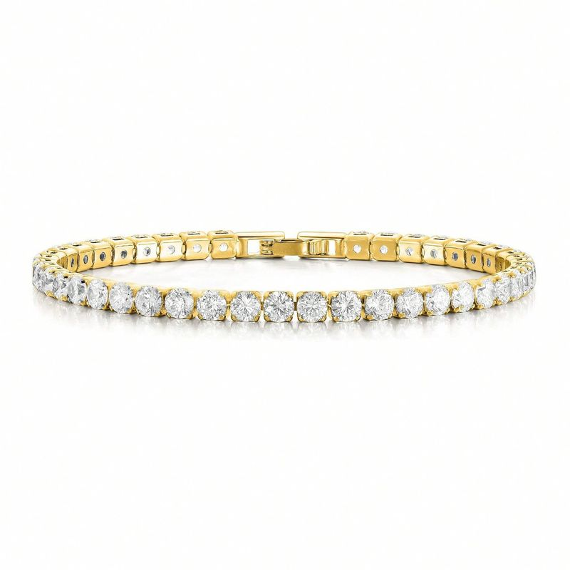 Hip Hop Zircon Anklet Simple Bracelet Gift Hiphop_voghion.com