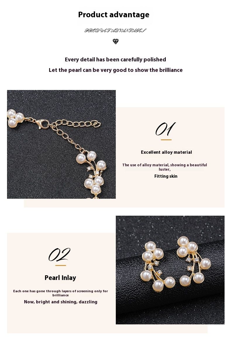 New Pearl Necklace Set for Women's Light Luxury, Small and Versatile Sweater Lock Bone Chain Alloy_voghion.com