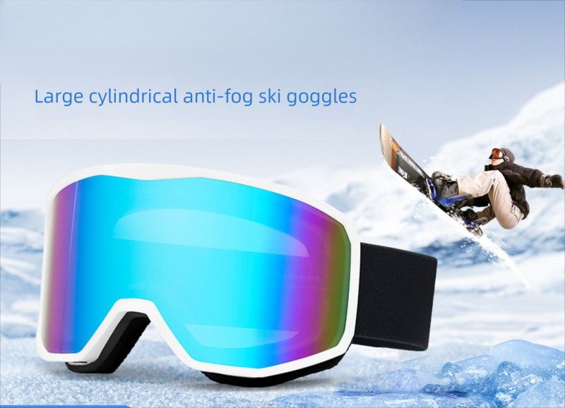 2025 New Outdoor Spherical Goggles Skiing Protective Double Layer Anti-Fog Unisex Ski Glasses_voghion.com