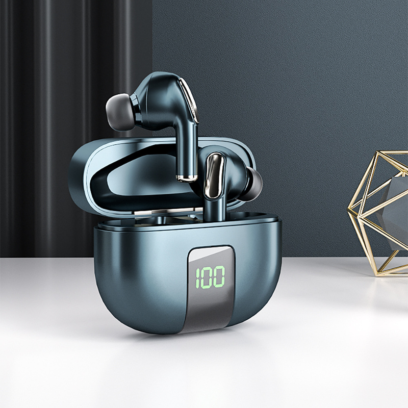 New ENC Call Noise Reduction Bluetooth TWS Three True Digital Display Invisible Sports Earphones Wireless_voghion.com