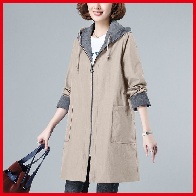 Trench da donna di alta qualità, taglia comoda, taglia S-7XL, 150 kg, nuovo, di media lunghezza_voghion.com