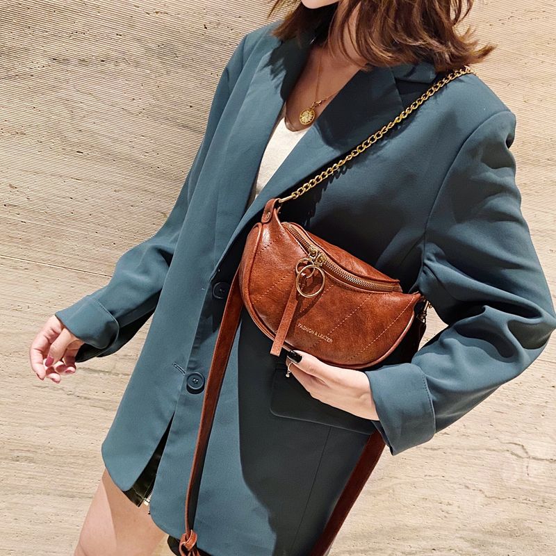 Per le donne 2023 Nuovo stile da donna Vita alla moda Versatile leggero Petto testurizzato Borsa a tracolla a spalla singola_voghion.com