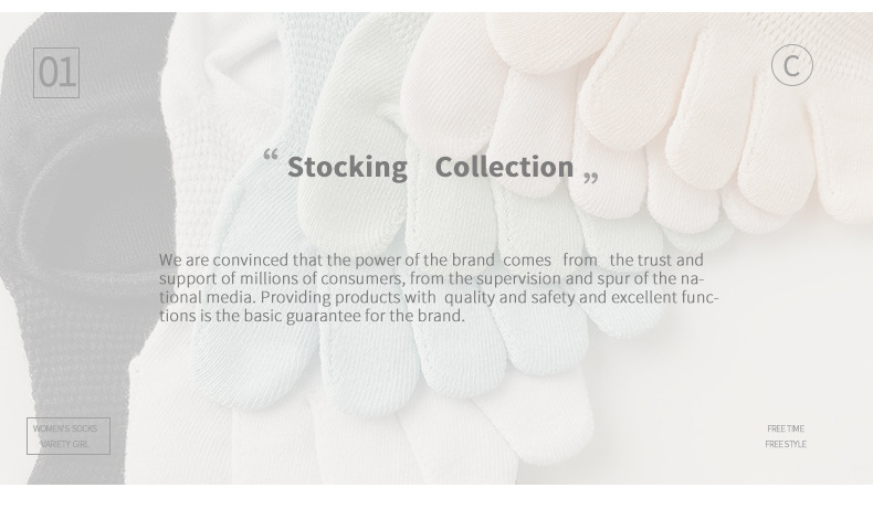 Women's Boat Thin Cotton Five Finger Instagram Moisture Breathable And Sweat-absorbing Shallow Mouth Invisible Split Toe_voghion.com