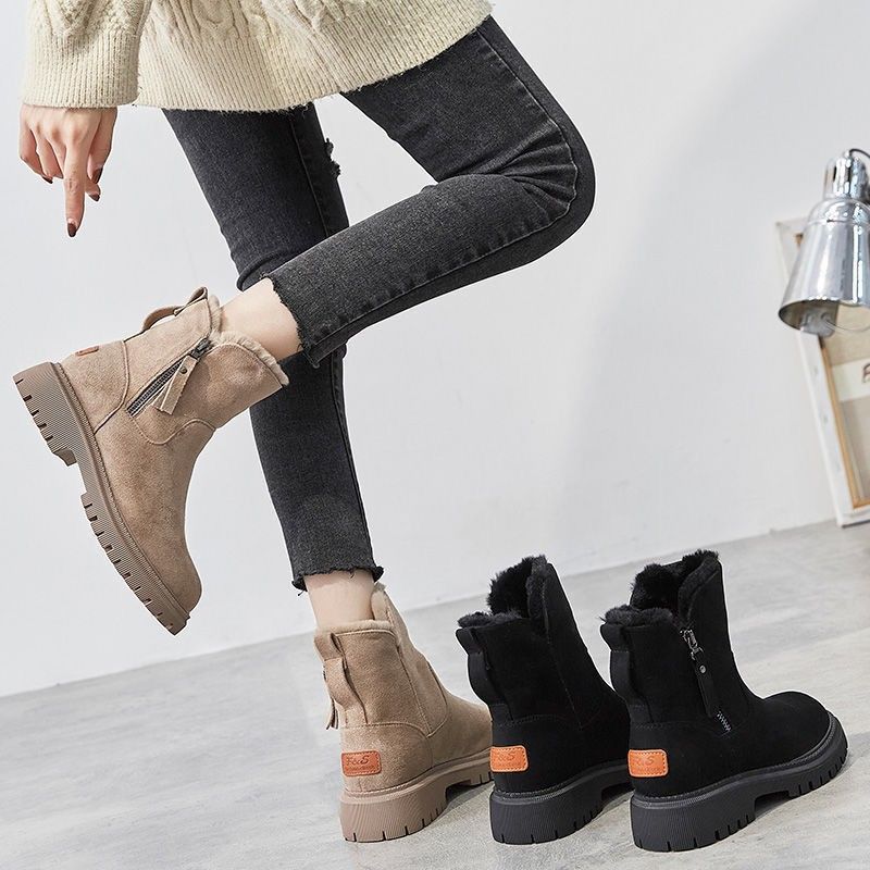 Women's Shoes Snow Boots Winter Fleece-lined Women's Shoes Warm Boots Thick Cotton Shoes Women's Boots_voghion.com