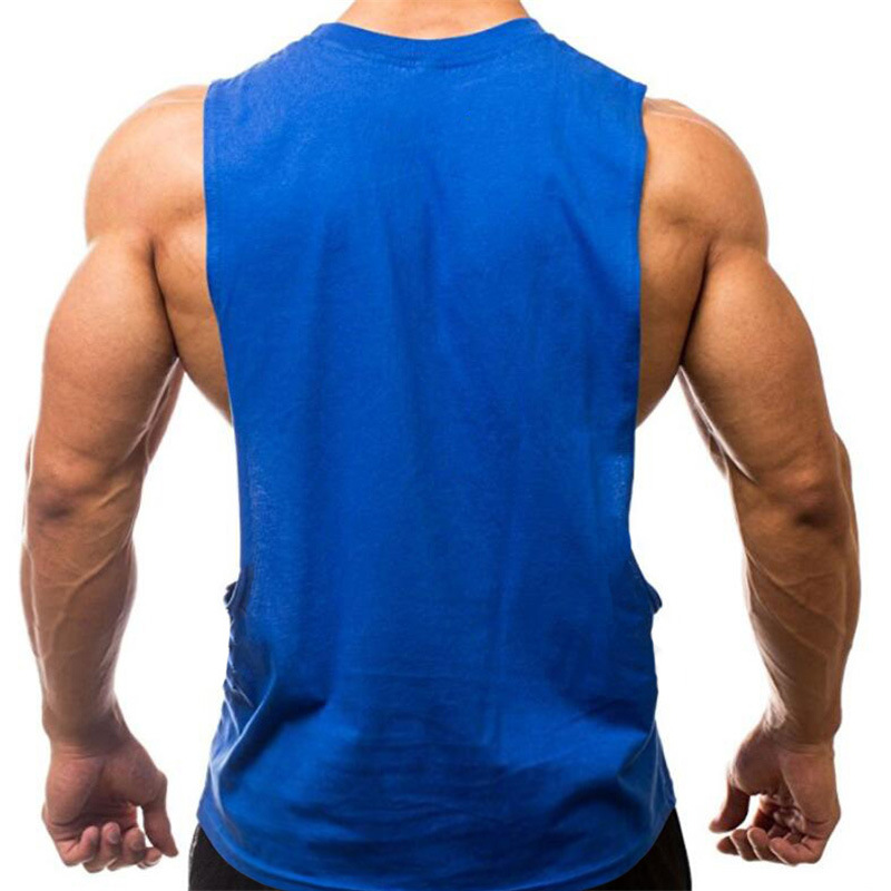Summer Lemon Lemon Fruit Print Fitness Sports Tank Top for Men Sexy Big Split Running Sleeveless T-shirt_voghion.com