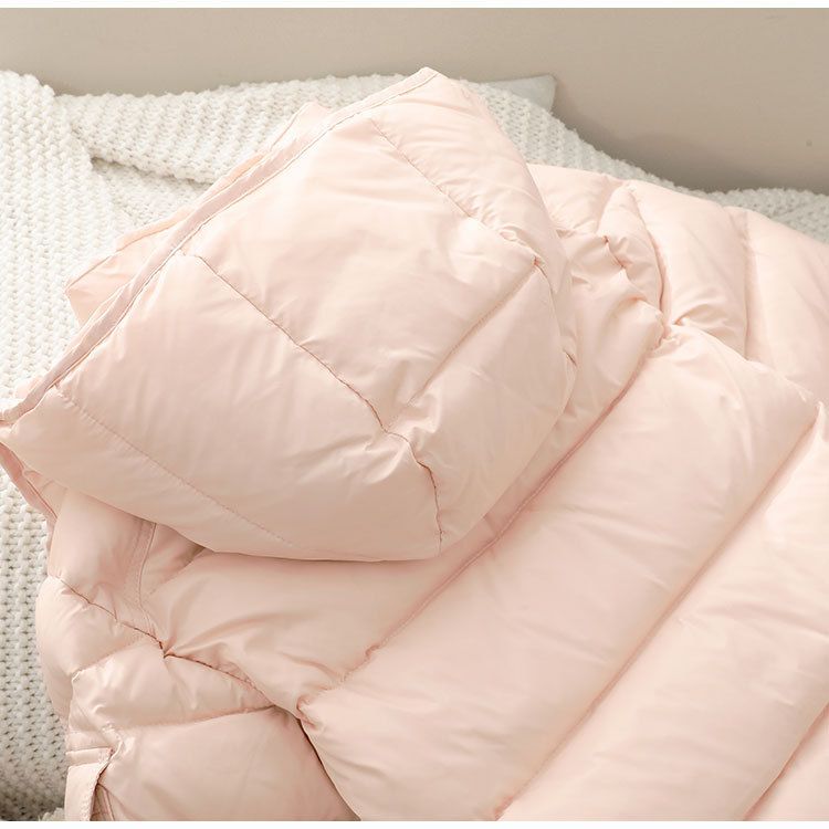 Premium eendendonsjas voor kinderen – warme winterjas voor jongens en meisjes (zwart/opaalachtig/roze, maten 110-170 cm)_voghion.com