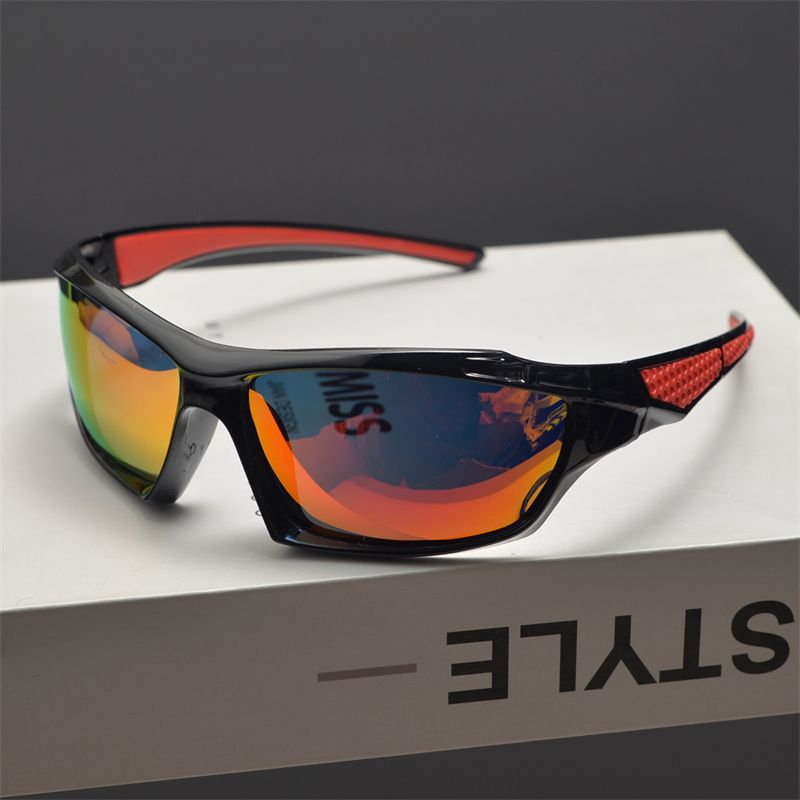 LazyZoom European American Retro Mechanical Black Thick Frame Colorful Color Changing Driver Polarized Men And Women Windproof_voghion.com