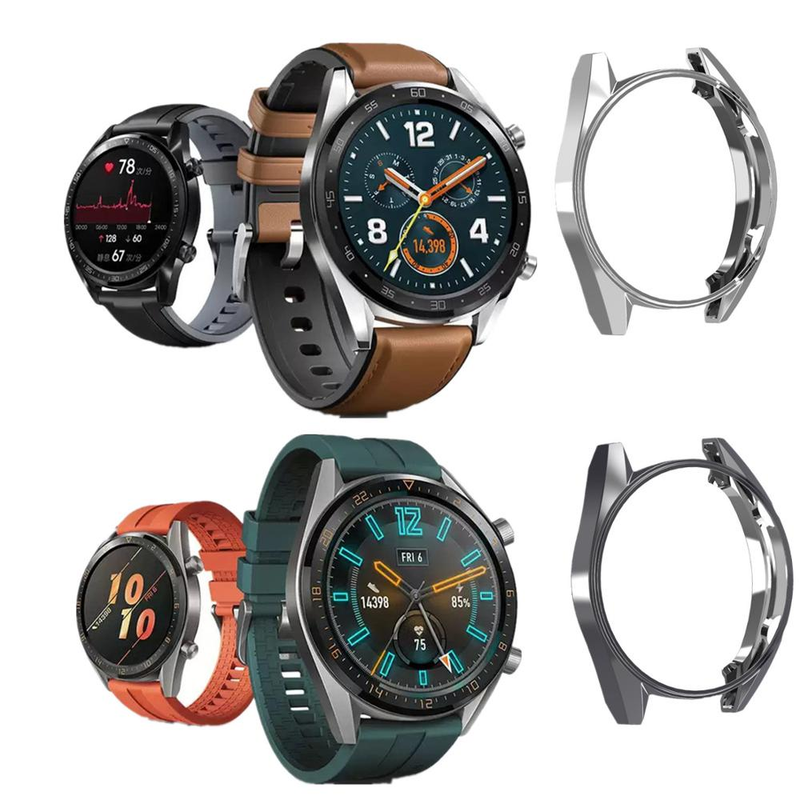 Ultra İnce Koruyucu Kılıf için Huawei İzle GT 42 MM Zarif 46 MM Aktif Yumuşak Hollow out İzle Kapak Koruyucu Tampon Kabuk_voghion.com