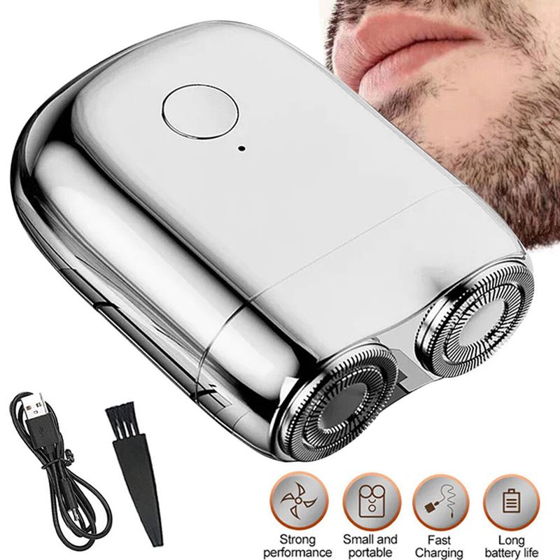 Mini-Rasur Tragbarer Elektrorasierer für Männer Razor USB wiederaufladbar Home Travel_voghion.com