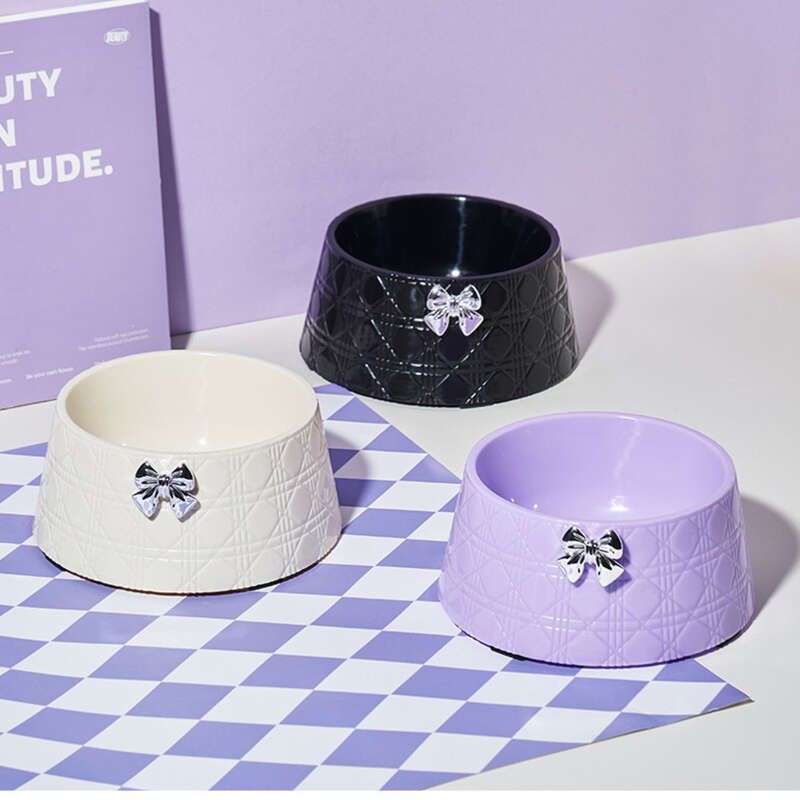 Gamelle antidérapante pour chat, protection du cou et de l'arc, grande capacité, nouvel ustensile pour nourriture pour chien_voghion.com