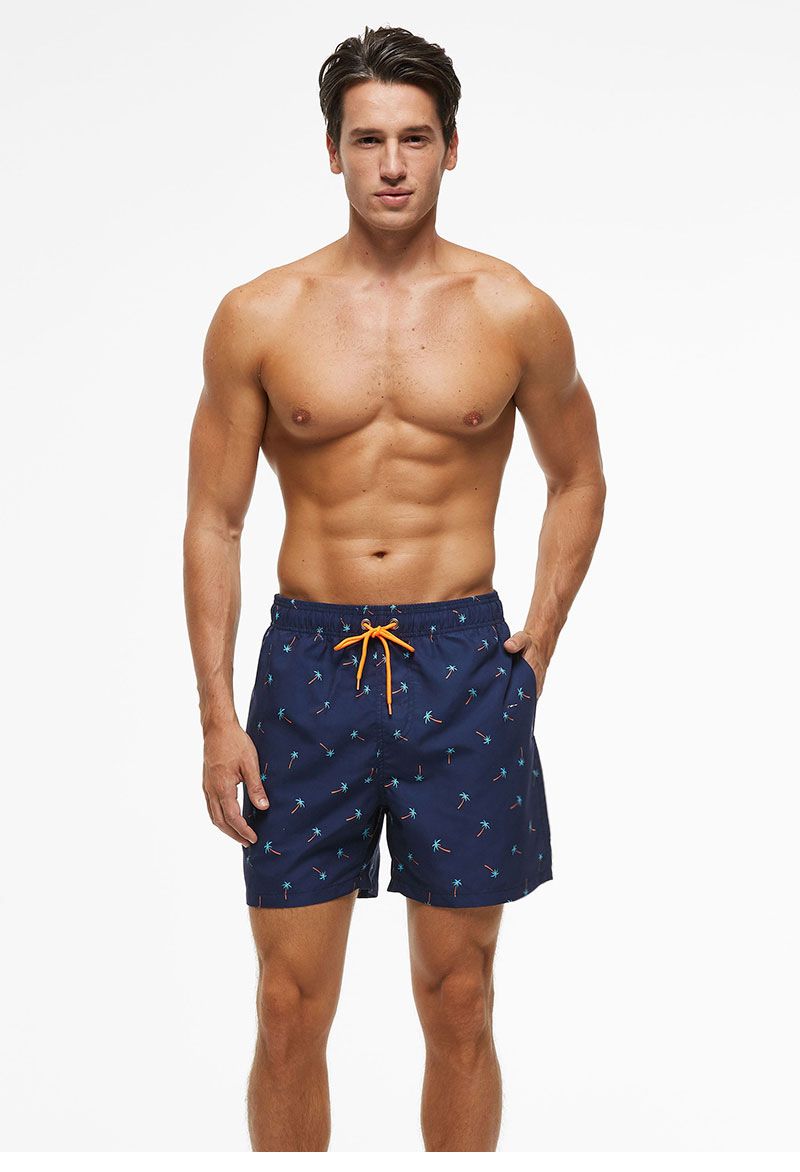 Herrenbekleidung Lockere, lässige Vierpunkt-Strandhose_voghion.com