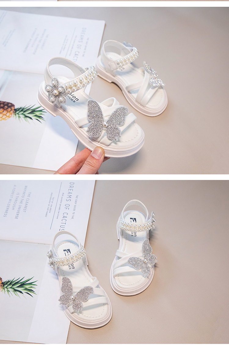 Scarpe Roman 2023 New Summer Girls' Princess Sandali versatili per bambini medi e grandi_voghion.com