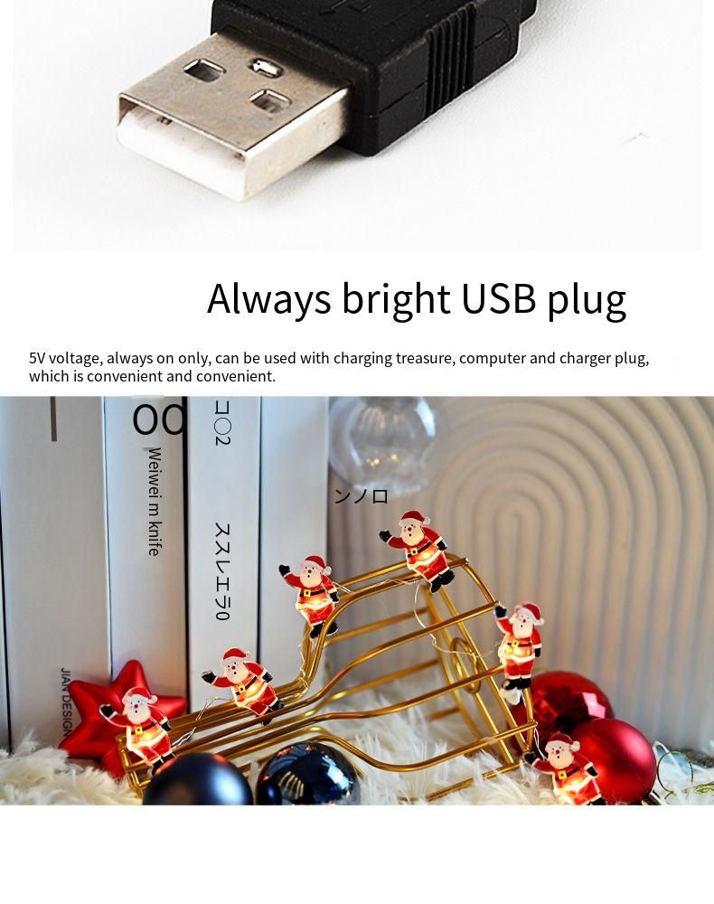 Nuove luci decorative a LED per Babbo Natale, colorate, decorazioni creative per la camera da letto_voghion.com