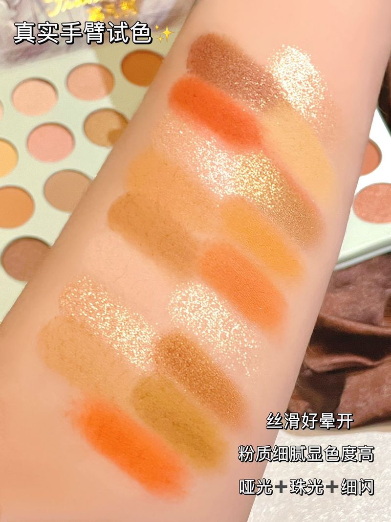 35 matte perlglanz feine flash erde milch tee farbe student erschwinglichen lidschatten platte_voghion.com