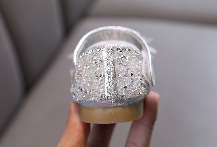 Neu Dame Baby Mädchen Mädchen Prinzessin Diamant Einzelnen Schuh Schuhe Dance_voghion.com