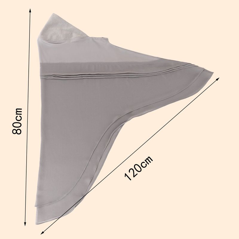Lenço de cabeça plissado de camada dupla hijab feminino, chiffon de linho cristalino, três cores, chapéu feminino, xale confortável e respirável_voghion.com