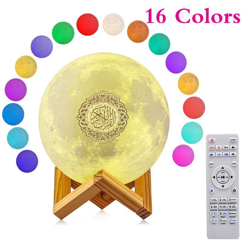 Speaker APP Control Speaker Dropshipping 3D Print Star Lamp Wireless Colorful Remote Touch Veilleuse Coranique_voghion.com