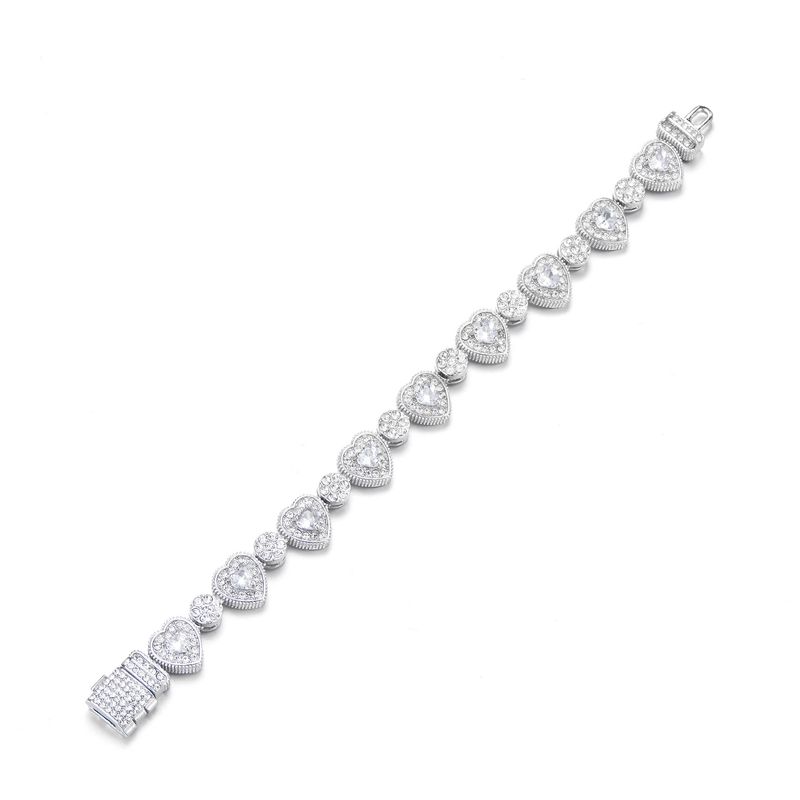 Hiphopo „New Love Rock Candy“ cirkonio sujungimo karoliai, 12 mm geometrinis kubietiškos grandinėlės asmenybės mados tendencijų papuošalai_voghion.com