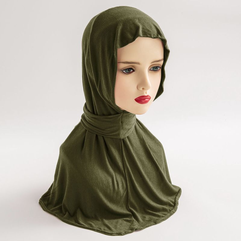 Hijab-Schal aus Modal-Baumwolle – Kopfbedeckung für Frauen aus dem Nahen Osten mit 3-Knopf-Krawatte (atmungsaktive Innenmütze und Abdeckung im malaiischen Stil)_voghion.com