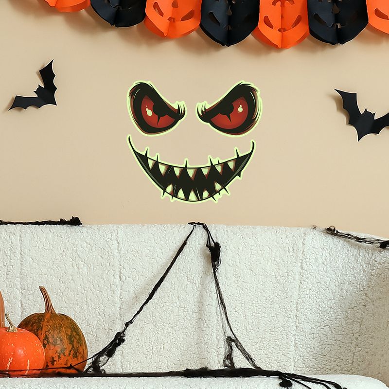 Im Dunkeln leuchtende Halloween-Wandaufkleber mit gruseligen Augen – gruselige Aufkleber für Schlafzimmer, Wohnzimmer, Party-Dekoration_voghion.com