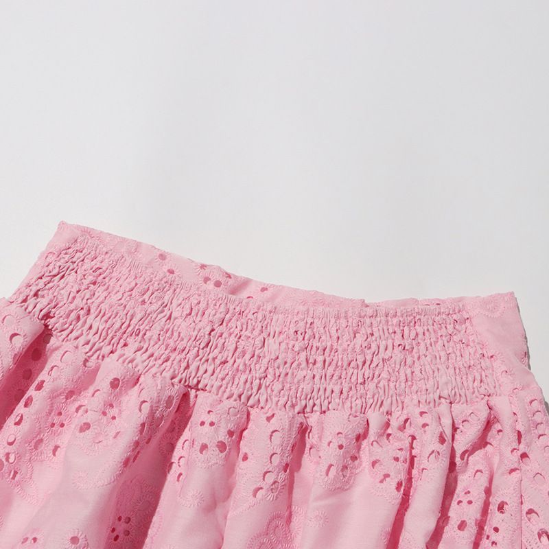Vêtements pour femmes, col rond, gilet sans manches, taille haute, jupe brodée, costume deux pièces_voghion.com