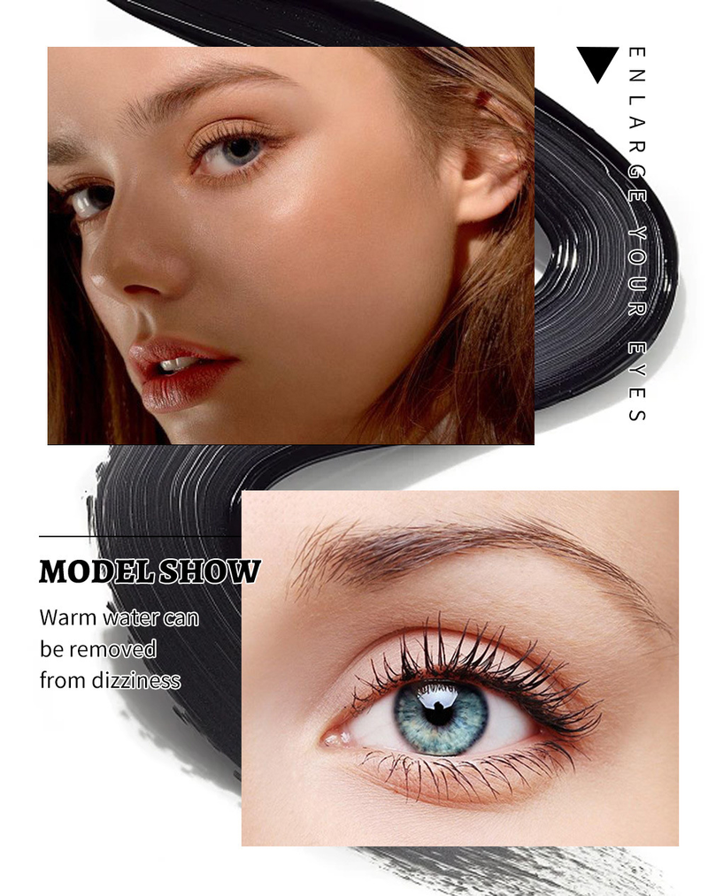 Dense Frizz curling eye zwart waterproof, zweetbestendig, vlekvrij en langdurige mascaraprimer_voghion.com