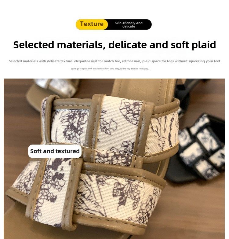 Pantofole francesi da donna con temperamento, nuove, con tacco a spillo, stile piccolo, profumato, con testa quadrata, con una sola parola, stile retrò, da trascinare_voghion.com