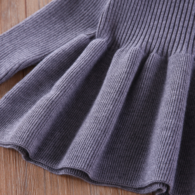 Robes d'automne et d'hiver pour filles et enfants, vêtements célèbres sur internet, pulls chauds tricotés pour bébés, cheveux_voghion.com