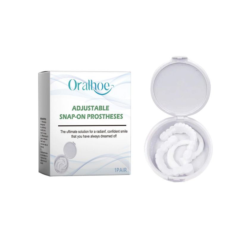 Oralhoe Adult Teeth Braces Denture Dentures Are Suitable For Covering Small Defects Between Teeth To Improve Appearance_voghion.com