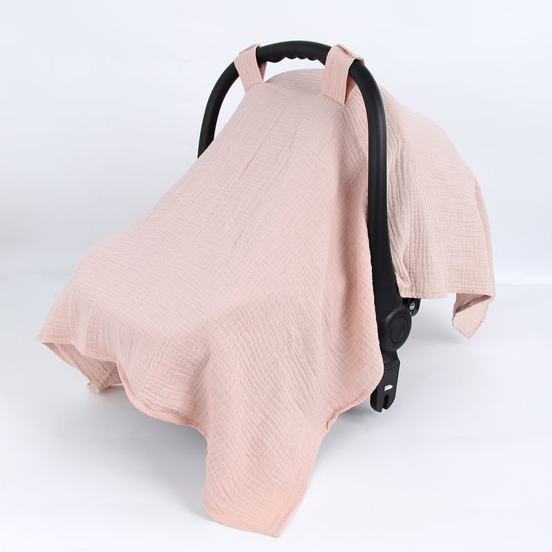 Asiento de seguridad para bebé, funda de algodón transpirable para cesta de bebé, funda de gasa para cochecito, funda ligera y transpirable para parasol, funda de asiento de seguridad_voghion.com