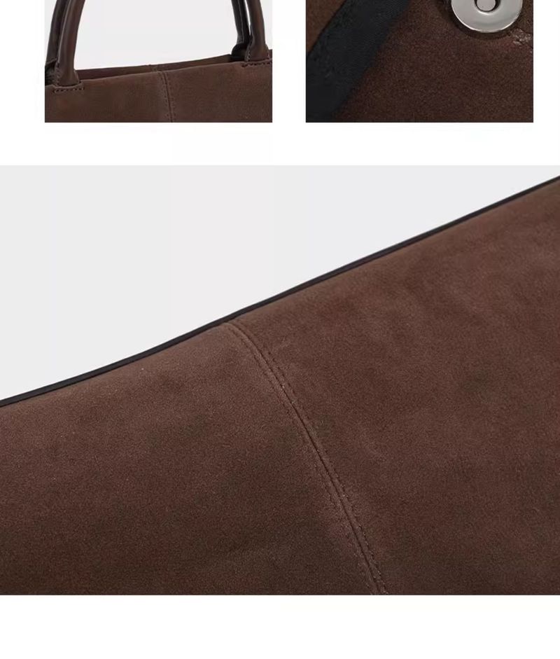 Mirad large capacity handbag 2024 new autumn and winter plush contrasting frosted tote bag, single shoulder crossbody_voghion.com