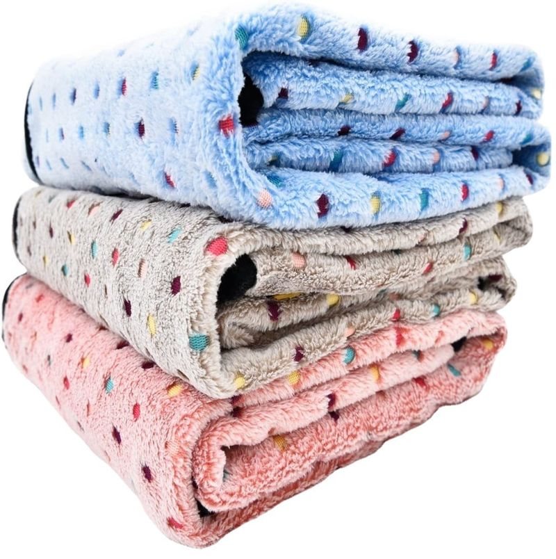 Haustier Korallen Fleece Flanell Katze Quilt Bett Matte Hund Decke_voghion.com
