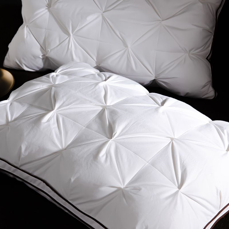 Cotton Down Pillow Twisted Flower Pillow Core Hotel Three Dimensional Home Pillow Homestay Five Star White Goose Down_voghion.com